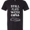 Front of DNE/DIE Still Plays With Cars Nissan Sueded Crew Neck in Black